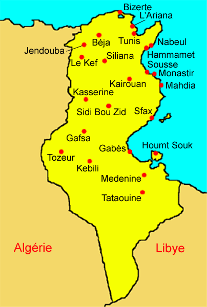 Tunisie en arabe al-Tūnisiyya République de Tunisie - LAROUSSE